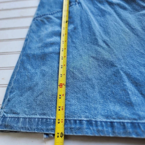 NWT $36 Universal Thread Womans Puff 3/4 Sleeve Denim Wrap Dress Light Wash MD - Picture 11 of 16